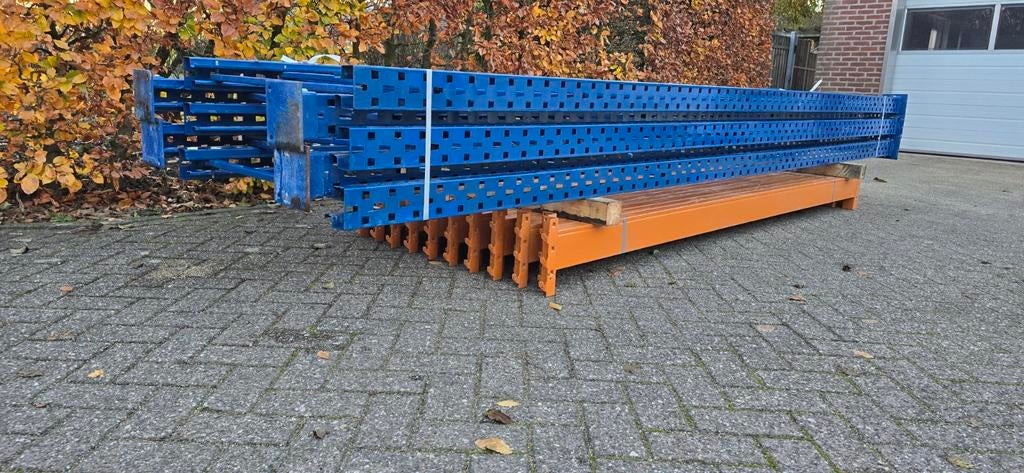 11,5 meter Duwic palletstelling , magazijnstelling ,stelling, Ophalen