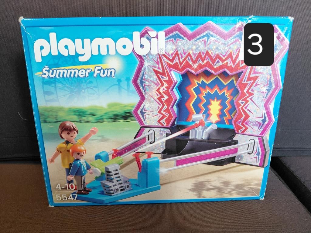 Playmobil Kermis Blikken Gooien - Compleet in Doos, Ophalen of Verzenden, Zo goed als nieuw, Complete set