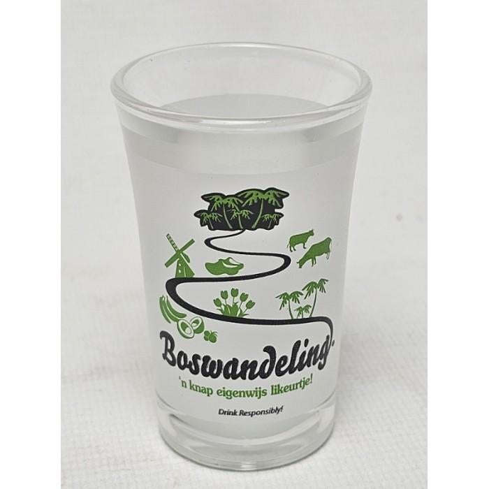 # boswandeling shot glaasje. Glas. Glazen, Verzamelen, Glas en Borrelglaasjes, Ophalen of Verzenden, Gebruikt, Borrel- of Shotglas