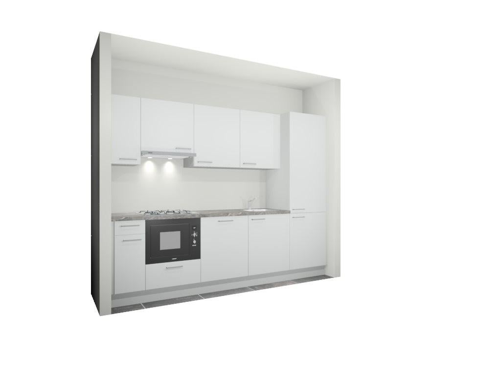 AL – 005 Nobilia keuken alpine wit, Ophalen, Wit, Nieuw, Enkelwandige keuken