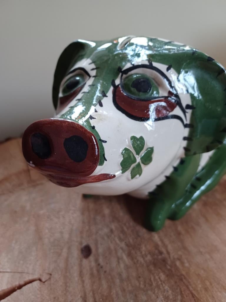 Spaarpot spaarvarken spaar pot varken, Verzamelen, Ophalen of Verzenden, Zo goed als nieuw, Steen, Aardewerk of Keramiek, Dier