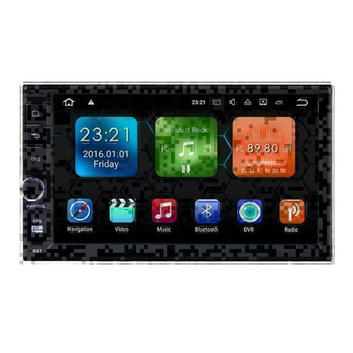 2din radio navigatie carkit 7 inch android 9.0 wifi dab+, Ophalen of Verzenden, Nieuw