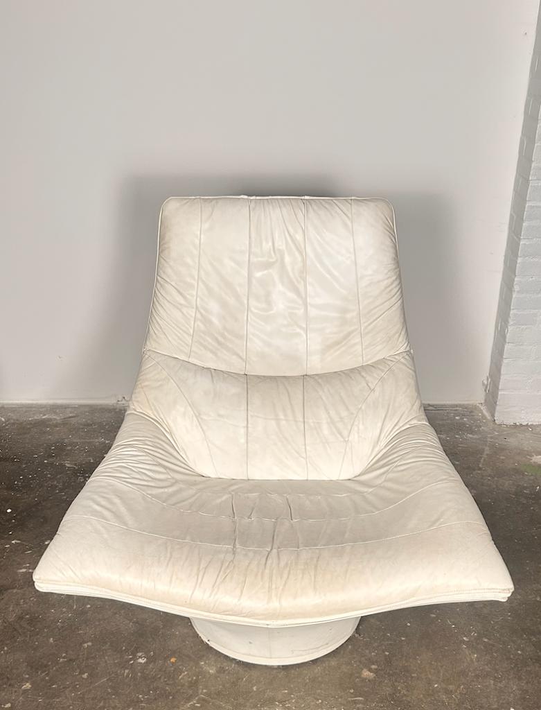 jack Crebolder goldstar loungestoel voor young international, Ophalen, Gebruikt, Overige kleuren, Leer