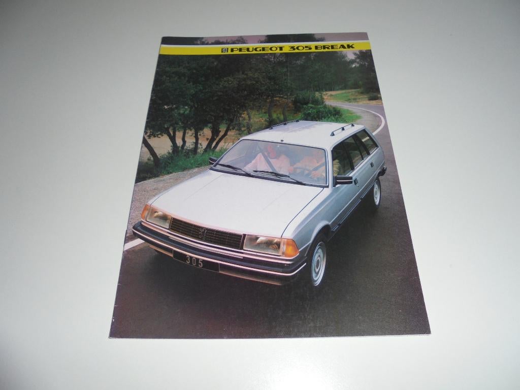 brochure Peugeot 305 Break  1985, Ophalen of Verzenden, Zo goed als nieuw, Peugeot