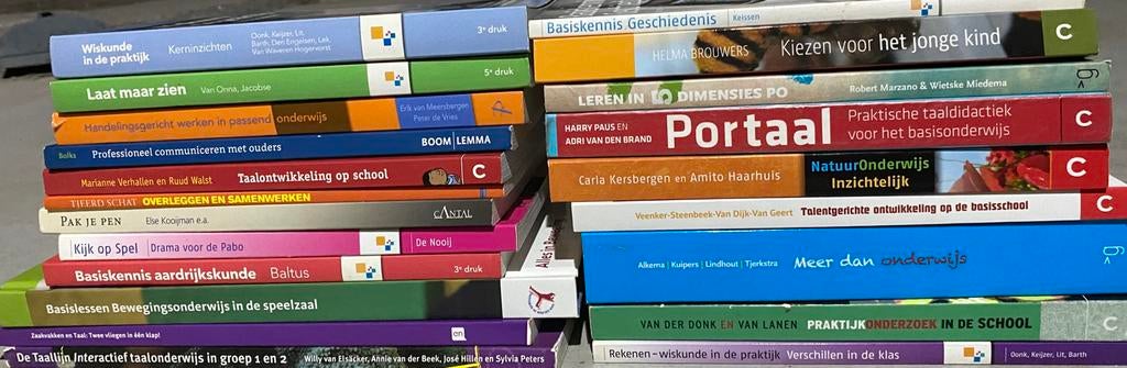 Heel veel studieboeken (verkorte) pabo, Boeken, Studieboeken en Cursussen, Zo goed als nieuw, HBO, Alpha, Ophalen of Verzenden