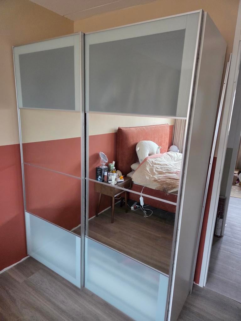 Auli schuifdeuren voor Ikea paxkast 150x201 cm., Huis en Inrichting, Ophalen, Gebruikt, 25 tot 50 cm, 200 cm of meer