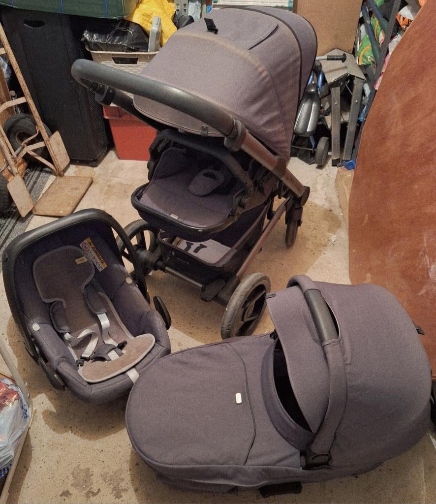 3-in-1 Mutsy Nio kinderwagen grijs!, Gebruikt, Met autostoeltje, Mutsy, Ophalen