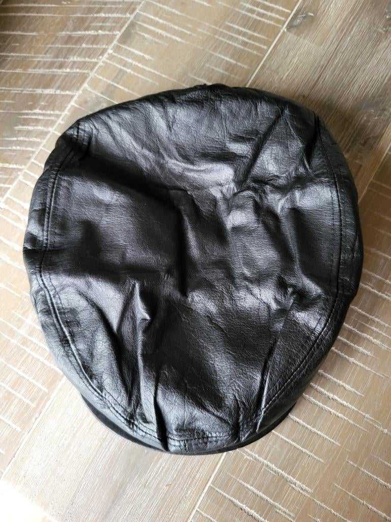 Leren pet met knoop, Kleding | Heren, Hoeden en Petten, Ophalen of Verzenden, Gedragen, 60 cm (XL, 7½ inch) of meer, Pet