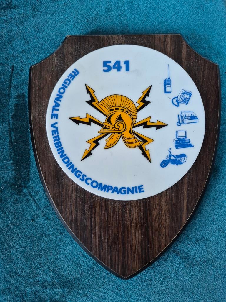 Wapenschild 541 Regionale Verbindingscompagnie, Ophalen of Verzenden, Landmacht, Nederland, Embleem of Badge