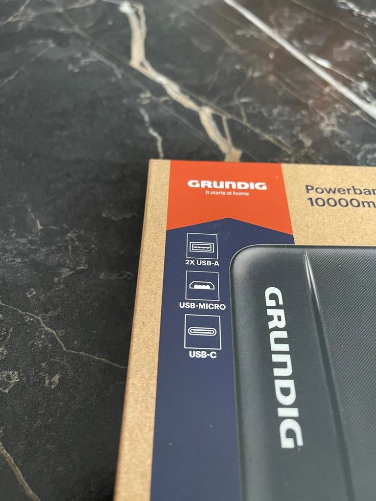 Grundig Powerbank 10000mAh - Nieuw in doos, Ophalen of Verzenden, Nieuw