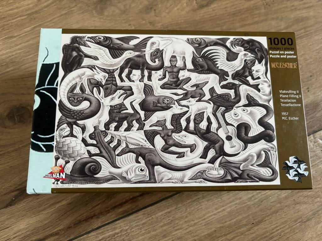 Puzzel esher vlakvulling II 1000 stukjes nieuw, Ophalen of Verzenden, 500 t/m 1500 stukjes, Nieuw, Legpuzzel