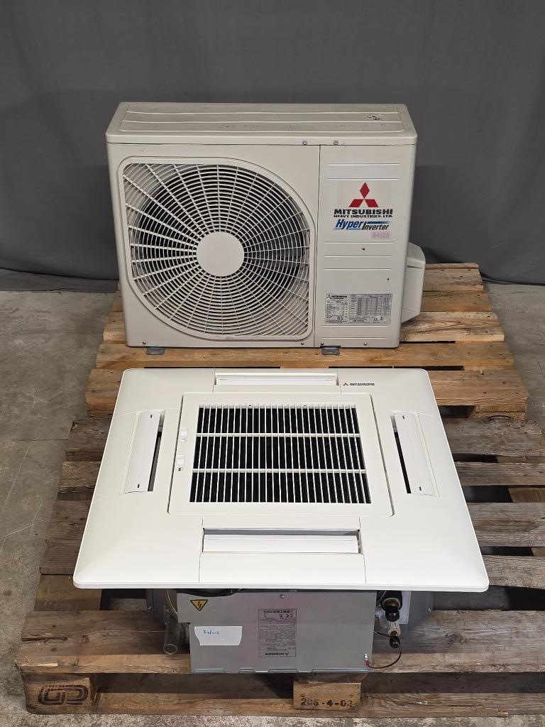 Mitsubishi Heavy Hyper Inverter cassette 5 kW 60x60 airco, Koelen en Ontvochtigen, Timer, 3 snelheden of meer, Ophalen of Verzenden