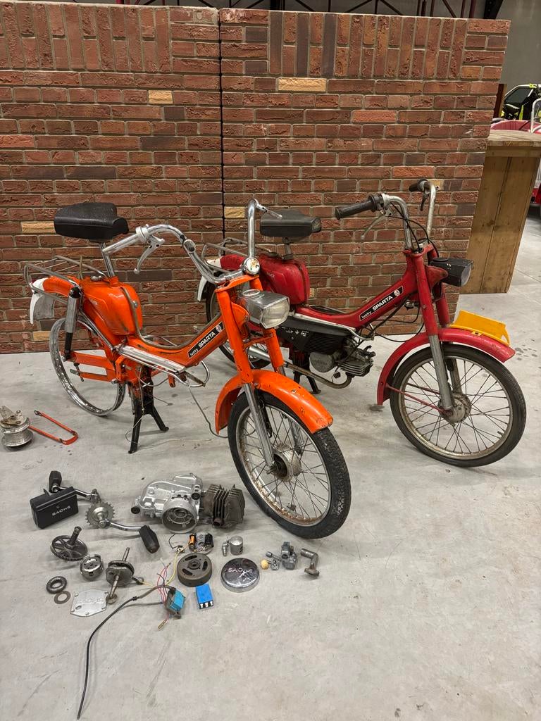 Sparta Lucky TVA 50cc Bromfietsen (2x) + Onderdelen, Ophalen of Verzenden, Gebruikt, Overige typen, Sparta