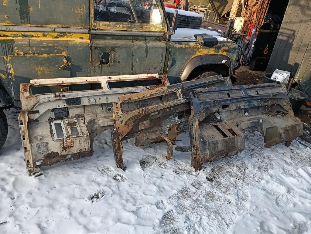 3x Land Rover Defender Bulkhead schutbord Opknapper, Ophalen, Gebruikt, Voor, Land Rover