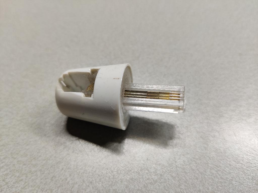 Akzonobel Draaibare Telefoonkabel Connector, Telecommunicatie, Verzenden, Gebruikt