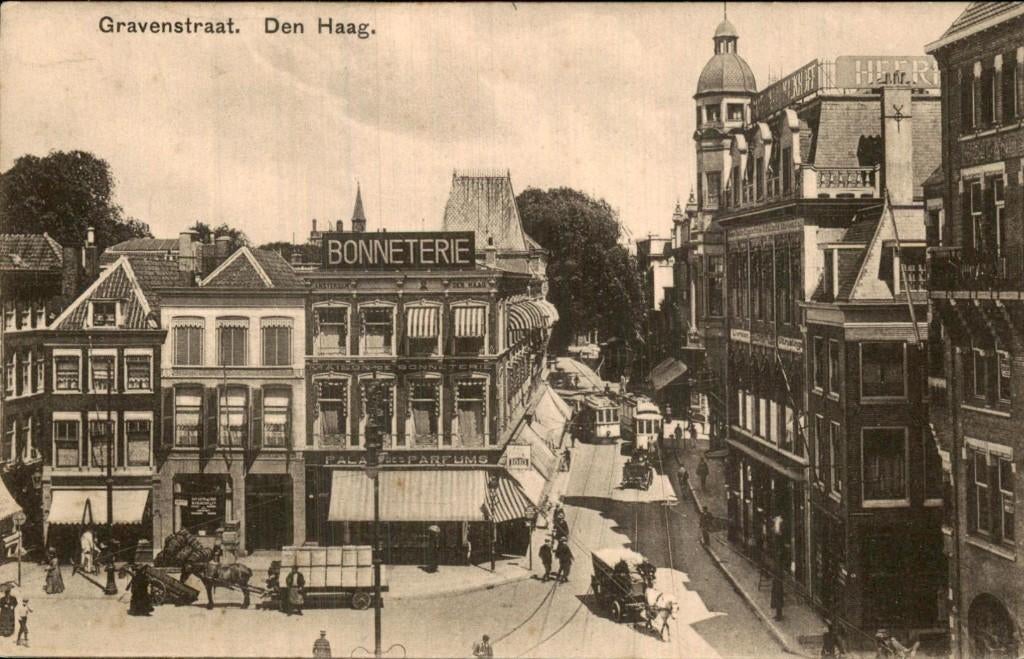 Den Haag - Gravenstraat - Bonneterie, Verzamelen, Ophalen of Verzenden, Voor 1920, Ongelopen, Zuid-Holland