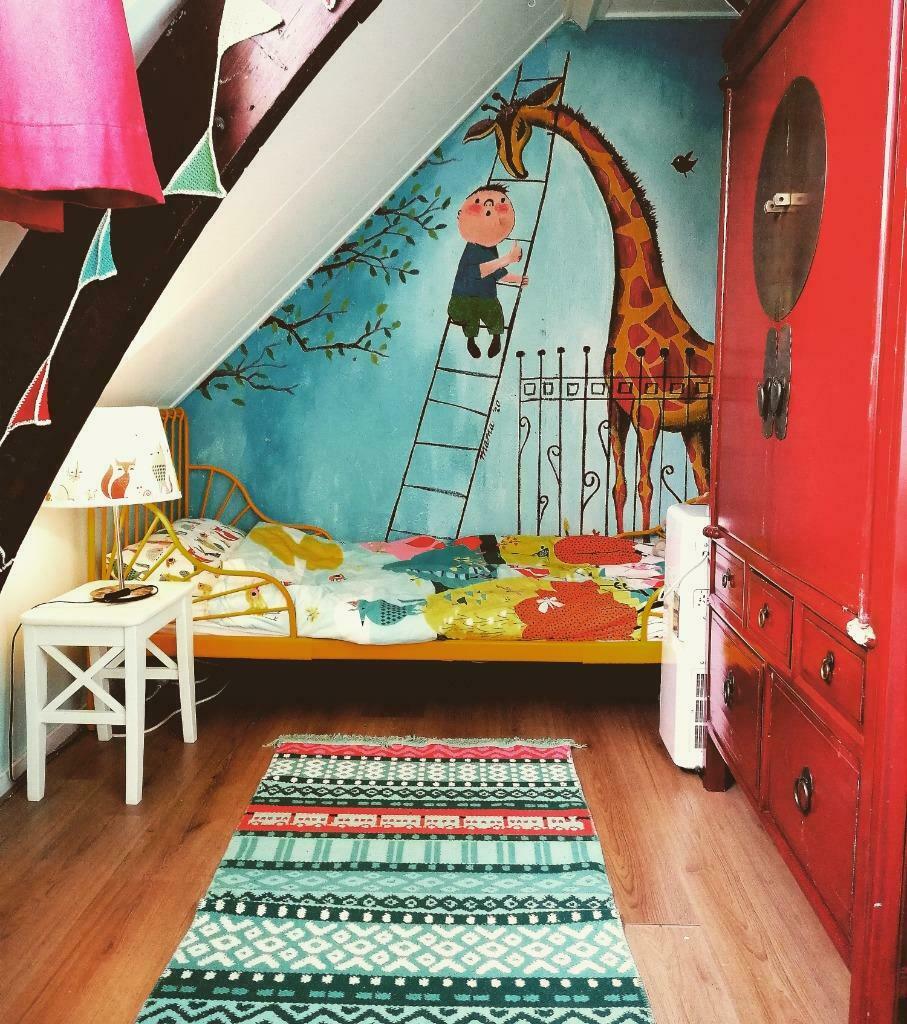 Muurschildering kinderkamer