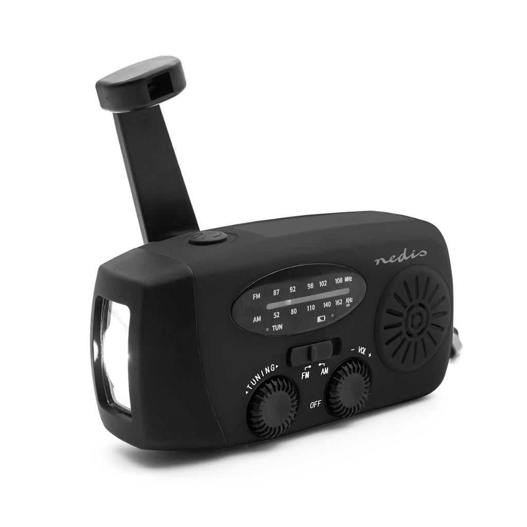 Noodradio AM / FM | Powerbank-functie - Zonnepaneel  - USB-C, Nedis B.V., Info@nedis.com, Nieuw, Ophalen of Verzenden