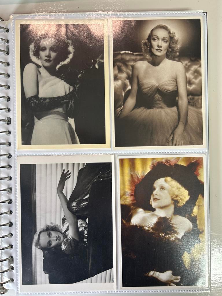 Ansichtkaarten Marlene Dietrich, Ophalen of Verzenden, Gebruikt, Foto of Kaart