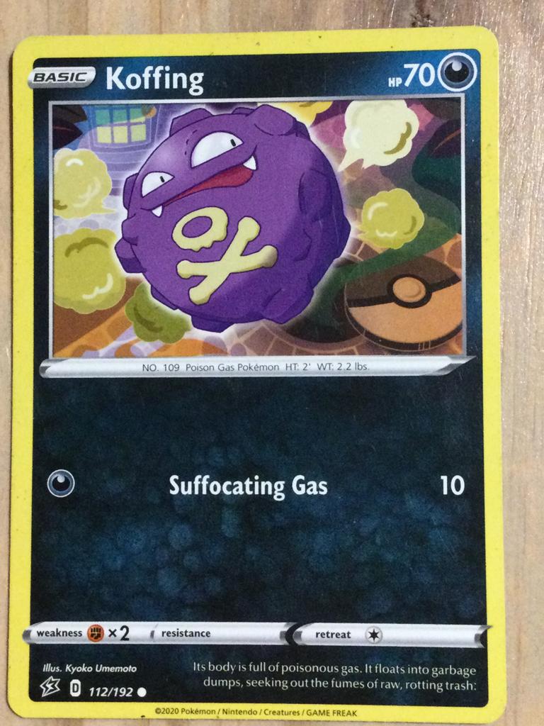 Pokemon kaart Koffing, Ophalen of Verzenden, Gebruikt, Losse kaart, Foil