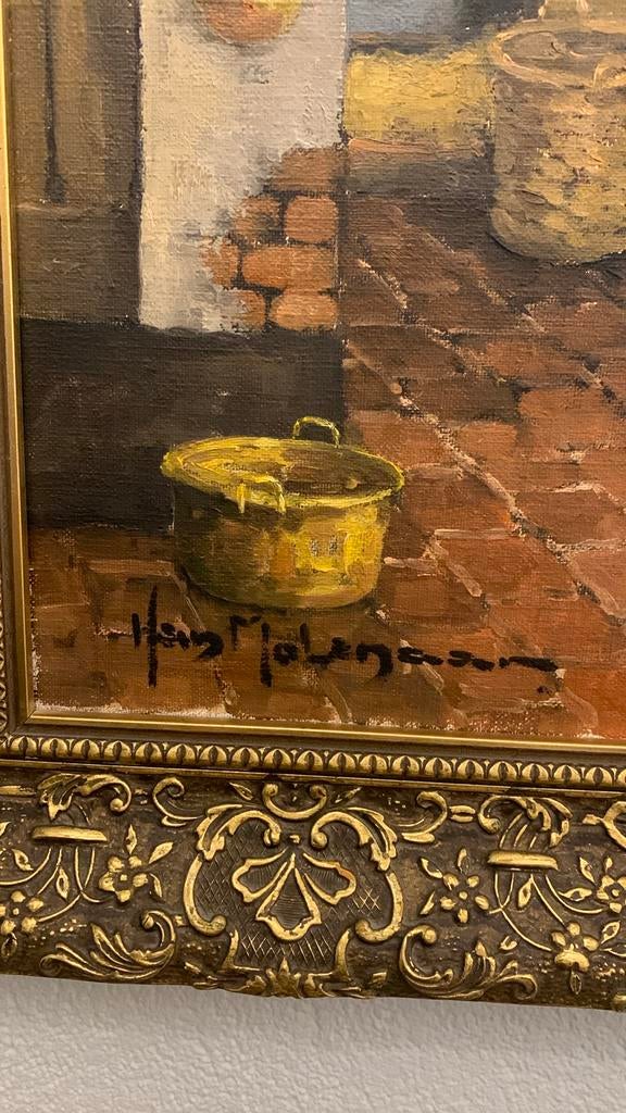 Schilderij van Han Molenaar, Antiek en Kunst, Ophalen
