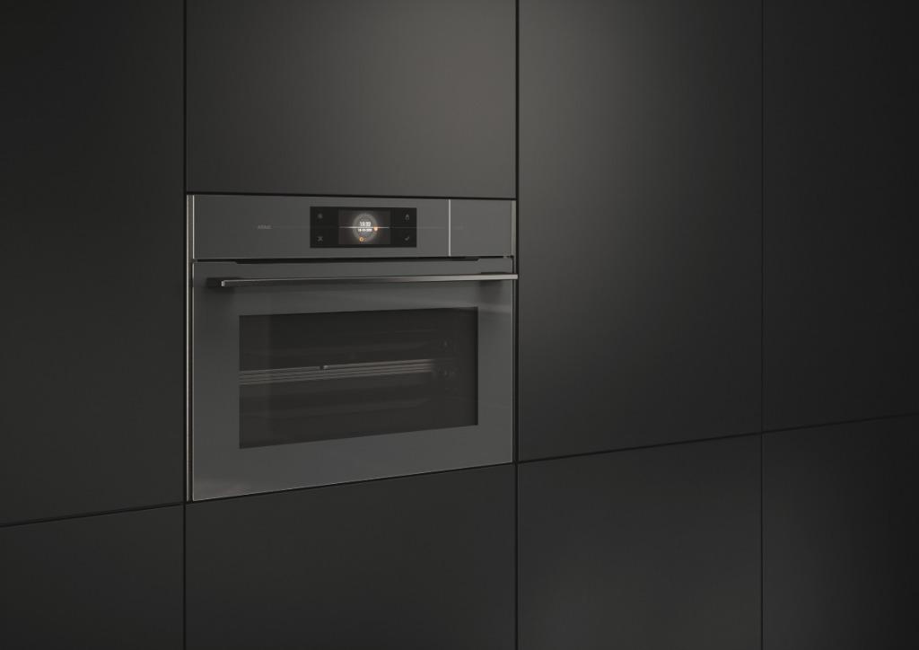 45CM ATAG CS4585M1C Combi-stoomoven Pearl Grey NIEUW IN DOOS, Hete lucht, Oven, Nieuw, Inbouw