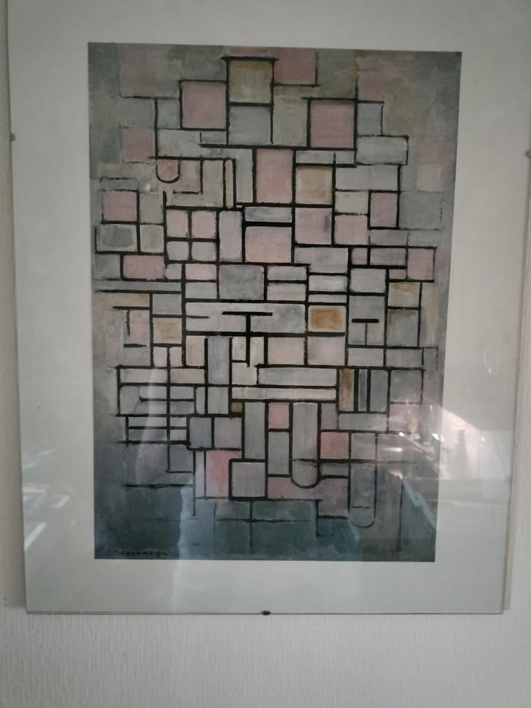 Mondriaan Compositie 1914, Ophalen of Verzenden