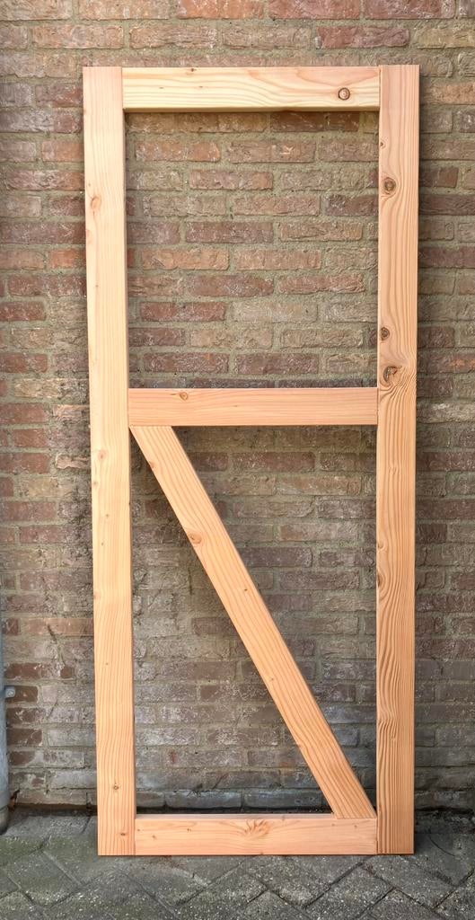 deurframes douglas voor overkapping of tuinhuis, Tuinhuis, Nieuw, Minder dan 200 cm, Zonder ramen