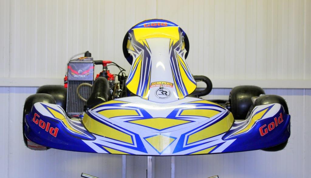 GOLD KART met Rotax Max EVOII motor - nieuw rollend chassis, Sport en Fitness, Ophalen, Zo goed als nieuw, Kart