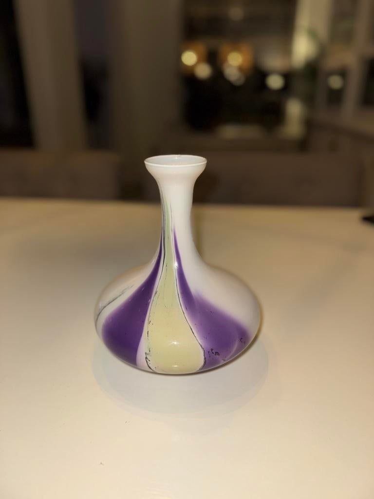 Vintage opaline vaas, Hans Jurgen Richartz, Ophalen of Verzenden