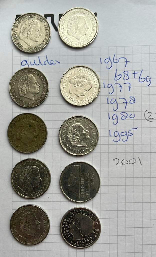 10 guldens, Ophalen, Losse munt