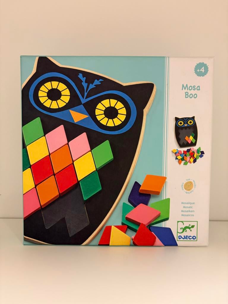 Djeco Mosa Boo Mozaïek Spel, Kinderen en Baby's, Speelgoed | Educatief en Creatief, Ophalen of Verzenden, Zo goed als nieuw, Puzzelen