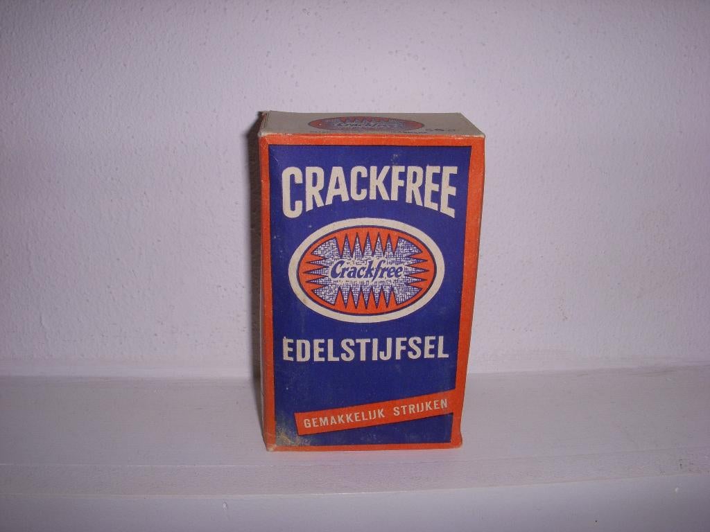 Prachtige volle verpakking 'Crackfree 'Edelstijfsel jaren 50, Ophalen of Verzenden, Gebruikt, Verpakking