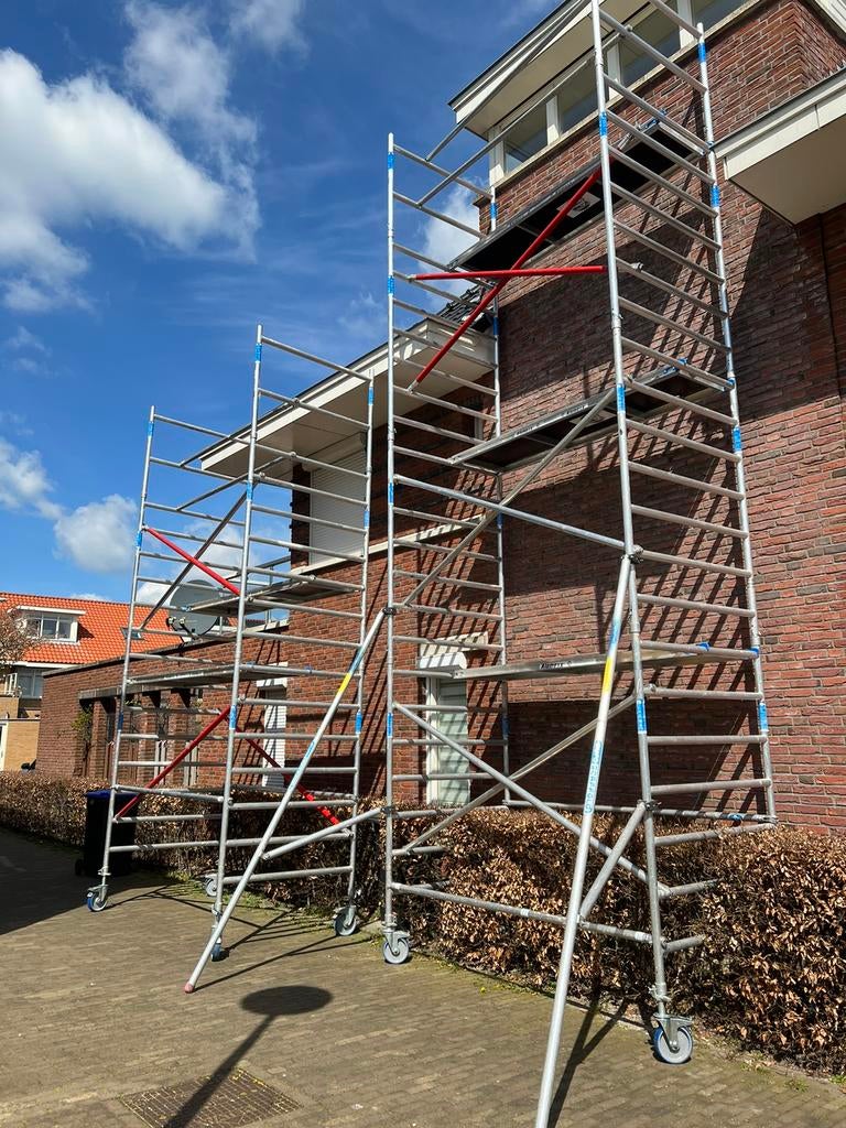 Rolsteiger verhuur - steiger te huur - kamersteiger huren, Ophalen, Zo goed als nieuw, Rolsteiger of Kamersteiger, 5 meter of hoger