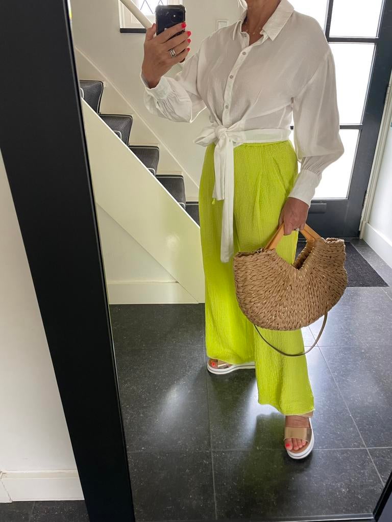 Moda Italia, super leuke rieten tas met apart handvat., Ophalen of Verzenden, Nieuw