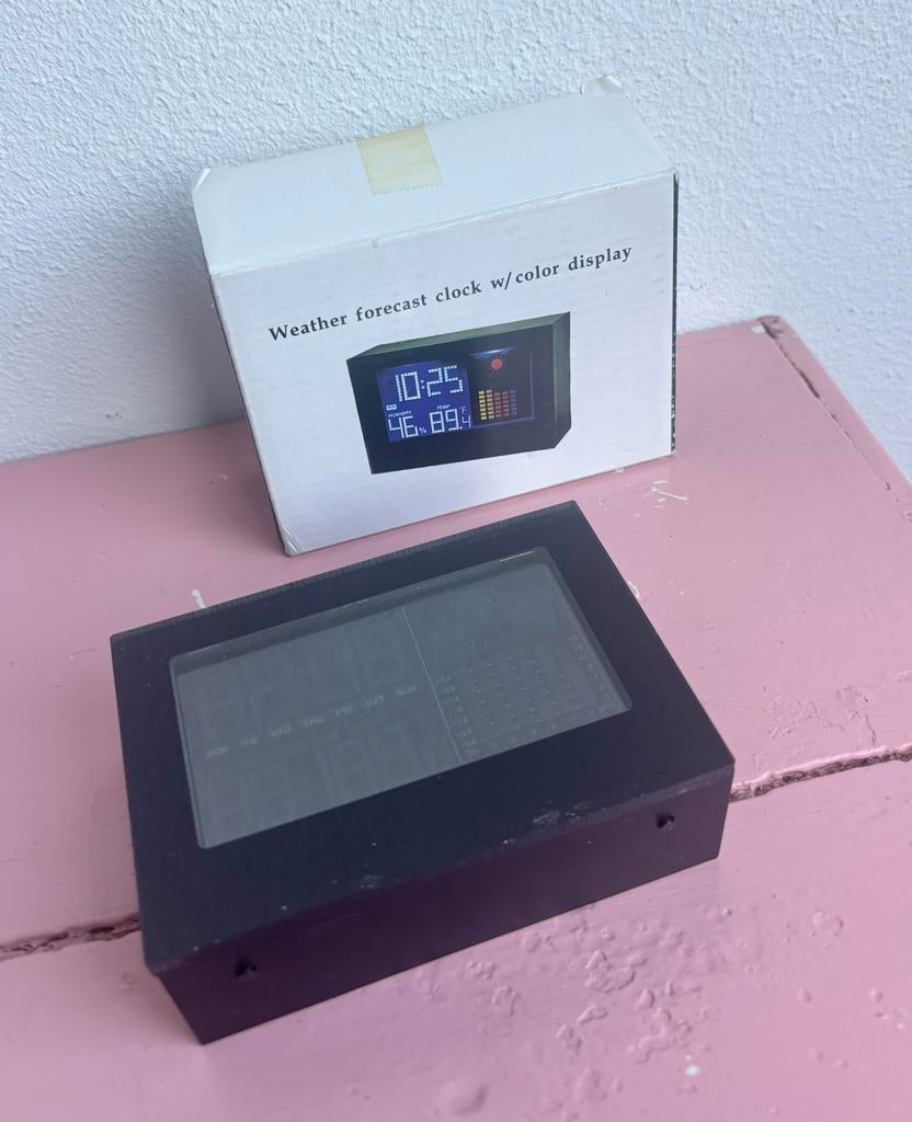 Compacte Projectiewekker & Weerstation, Audio, Tv en Foto, Weerstations en Barometers, Zo goed als nieuw, Ophalen of Verzenden