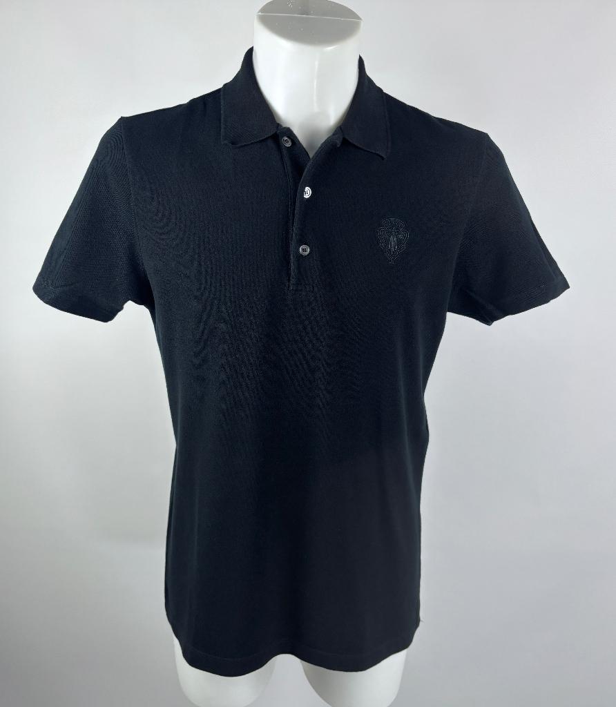 GUCCI  Zwart HEREN polo shirt  Maat M, Maat 48/50 (M), Zwart, Ophalen of Verzenden, Zo goed als nieuw
