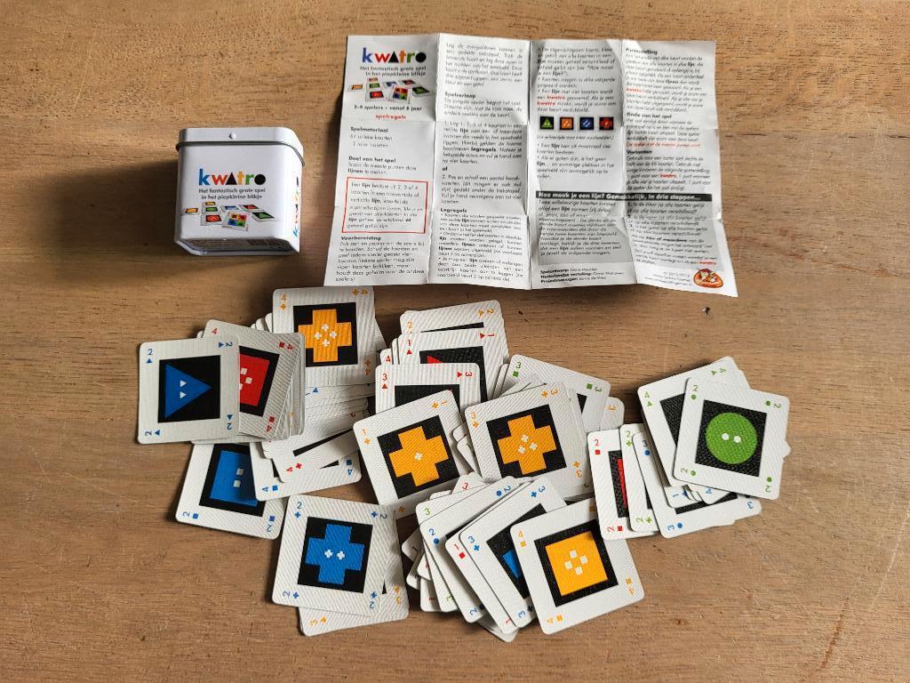 spel Kwatro blikje, Een of twee spelers, Ophalen of Verzenden, Zo goed als nieuw