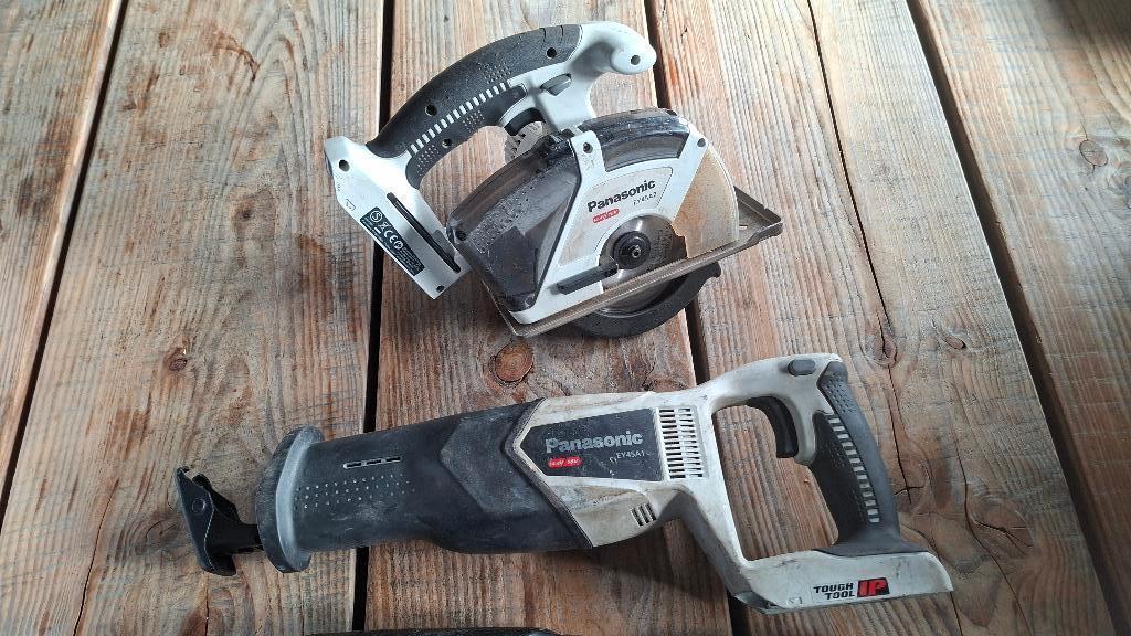 4x Panasonic 18v Body Decoupeerzaag, Reciprozaag, cirkelzaag, ., Ophalen of Verzenden, Zo goed als nieuw, .