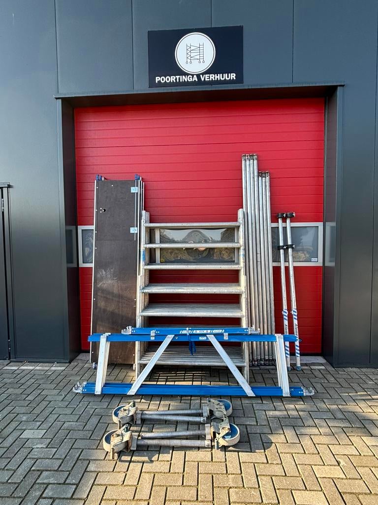 Asc rolsteiger te koop 9.2 m wh, Doe-het-zelf en Verbouw, Steigers, Ophalen of Verzenden, Zo goed als nieuw, Rolsteiger of Kamersteiger
