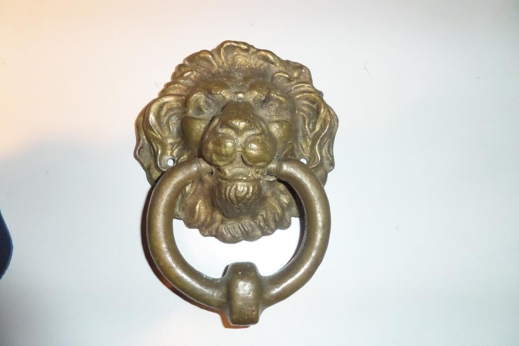 Deurklopper - Messing - Lion - Bronzen afwerking, Ophalen