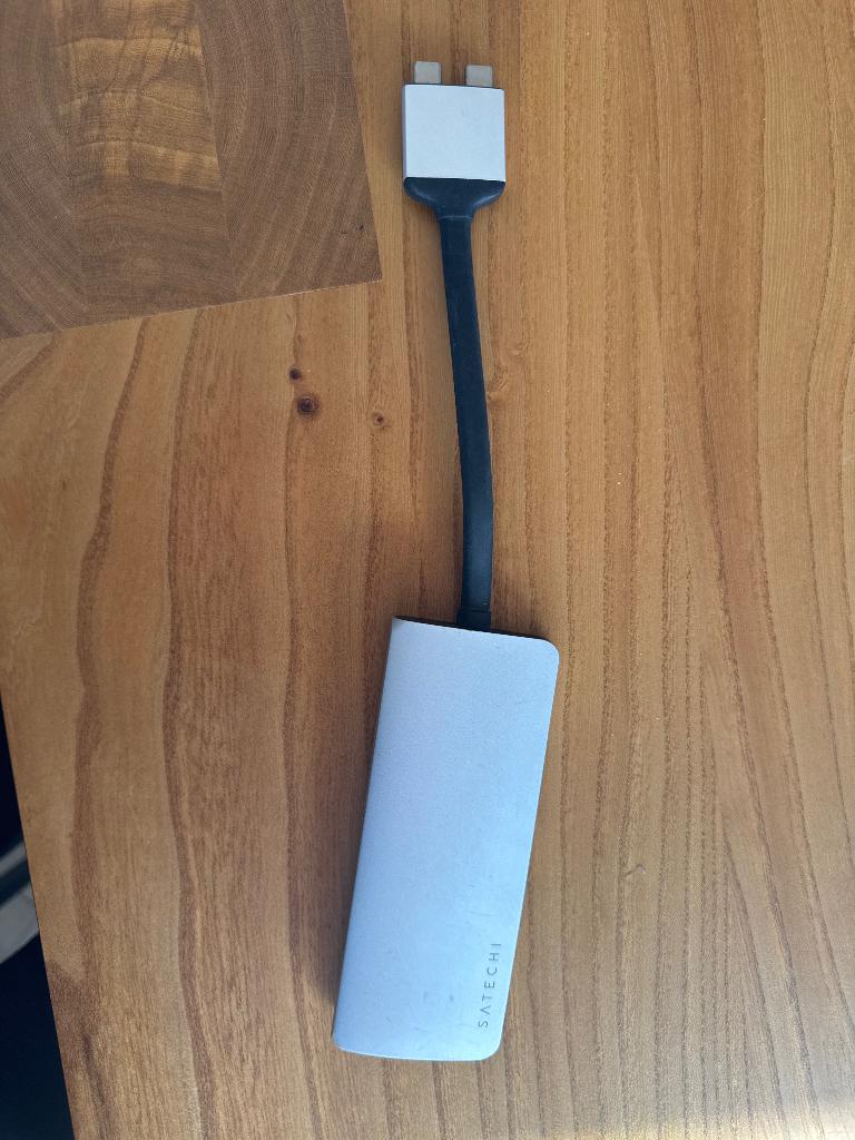 Satechi 4K USB C Hub Apple MacBook, Computers en Software, Dockingstations, Zo goed als nieuw, USB-hub, Laptop, Ophalen of Verzenden