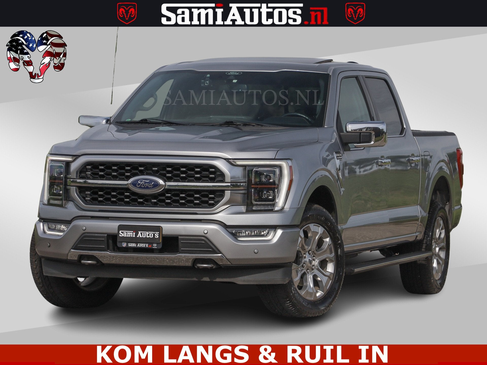Ford USA F-150 PLATINUM | MASSAGE | PANO | GROOTSCHERM | COM, Automaat, 2378 kg, Gebruikt, Met garantie (alle)