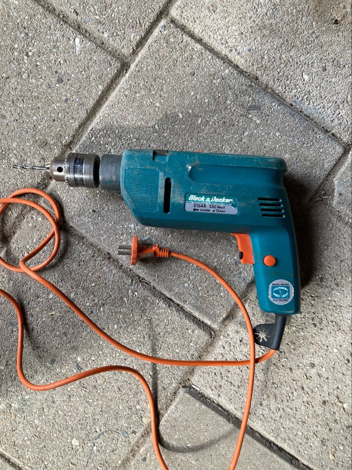 Black & Decker D154R Boormachine - 550 Watt, Ophalen, Gebruikt, 400 tot 600 watt, Boormachine