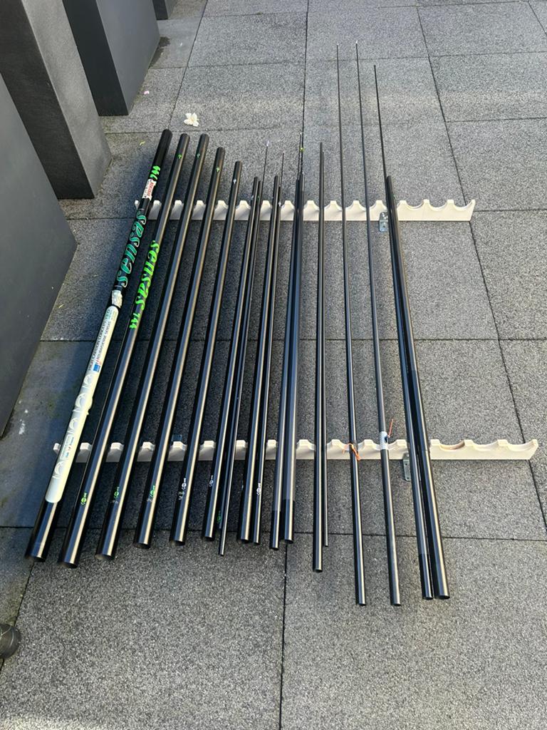 Sensas power match 744, Ophalen of Verzenden, Gebruikt, Vaste hengel