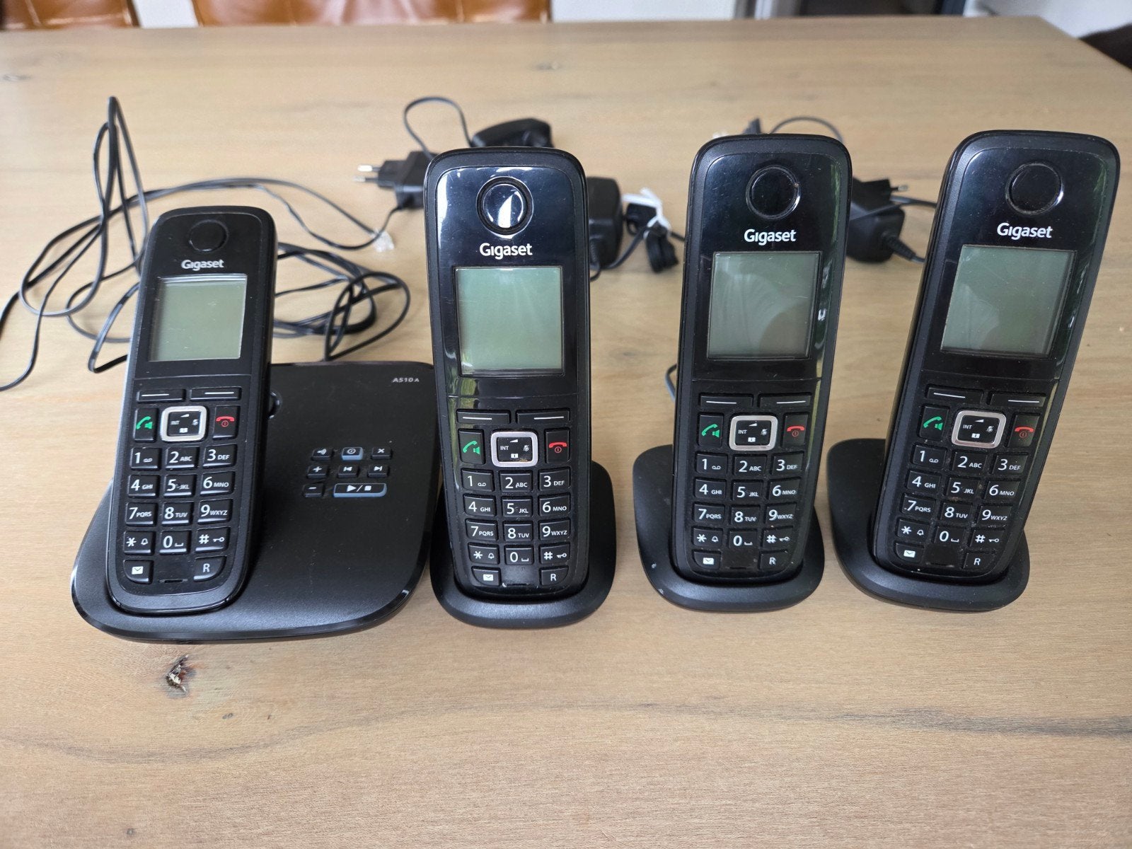 Siemens Gigaset A510A draadloze telefoon met 3 extrahandset, Telecommunicatie, Ophalen of Verzenden, Gebruikt, 4 handsets of meer