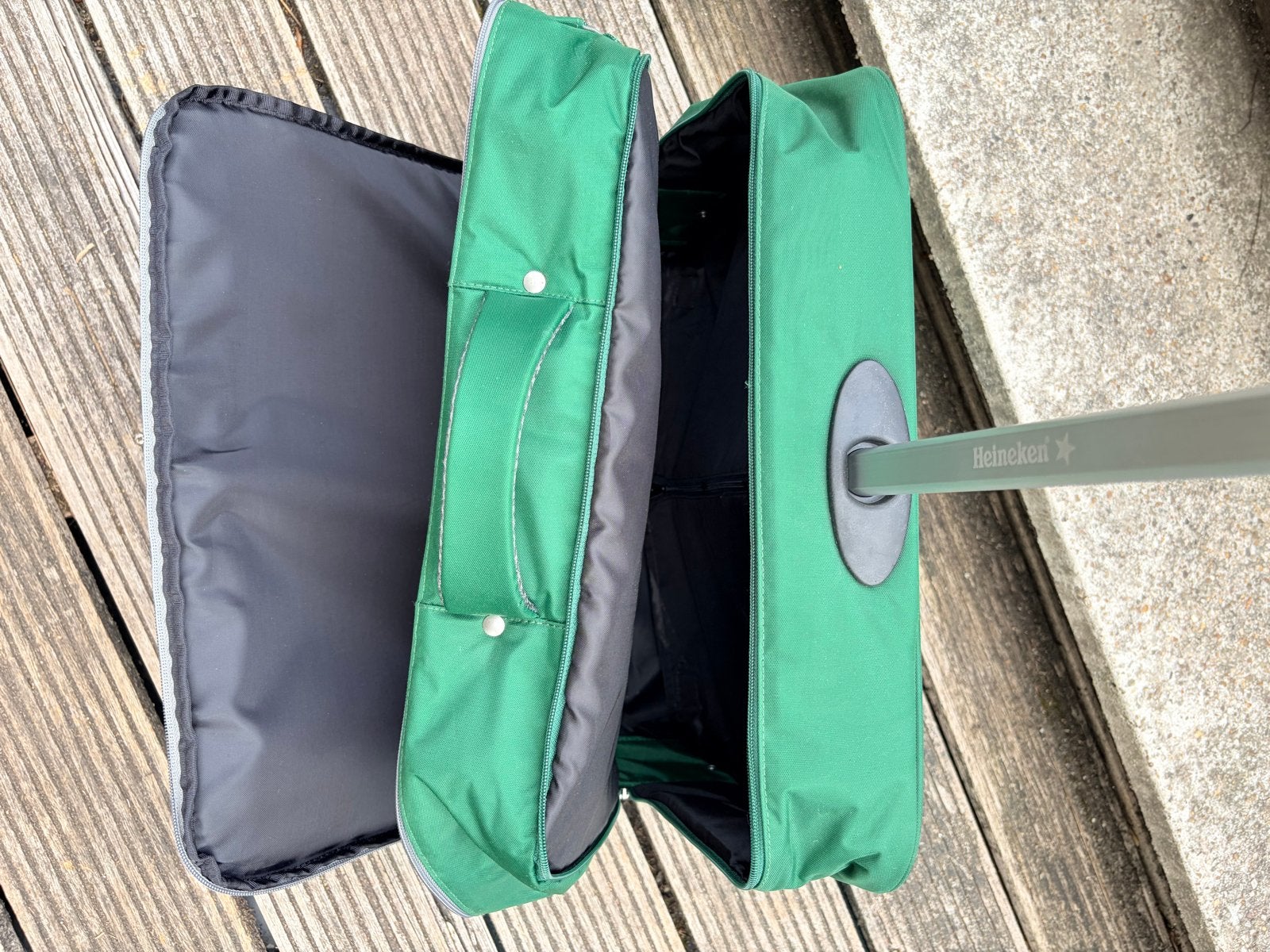 Heineken trolley koffer met uitschuifbare handgreep, 40 tot 60 cm, 30 cm of meer, Gebruikt, Ophalen of Verzenden