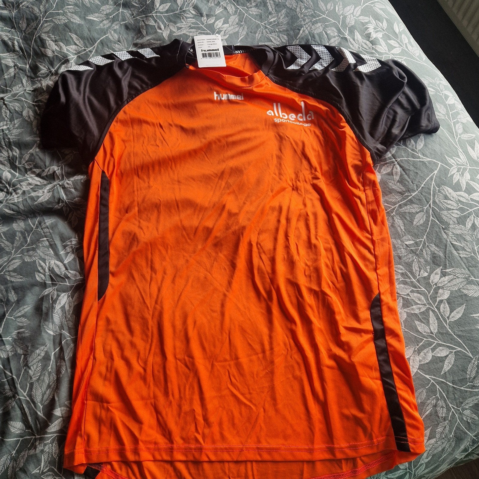 TE KOOP MOOI HEREN SPORTSHIRT HUMMEL MAAT XXL, Blauw, Nieuw, Overige maten, Ophalen of Verzenden