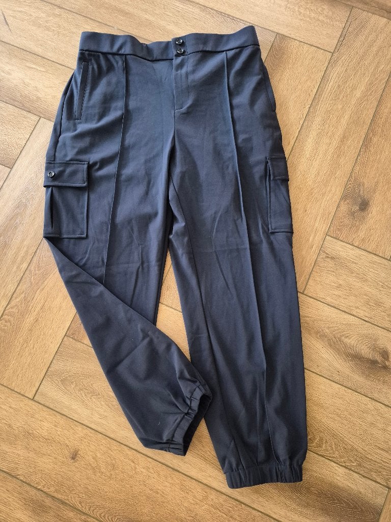 Super leuke donkerblauwe cargo broek van Mos Mosh, maat XL, MOS MOSH, Blauw, Maat 46/48 (XL) of groter, Nieuw