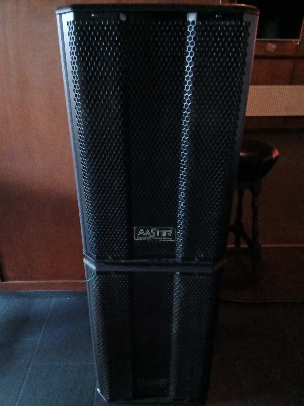 Aaster MD-15 ND Two-Way Speaker System, Vloerstaande luidspreker, Gebruikt, Ophalen, 150 watt of meer